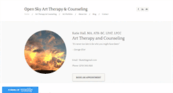 Desktop Screenshot of katiehallarttherapy.com