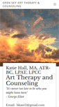 Mobile Screenshot of katiehallarttherapy.com